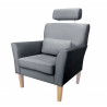 Fotel DENVER BL14 – elegancki z nogami buk