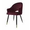Krzesło Velvet noga czarna/złota MG02