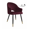 Krzesło obrotowe Velvet podstawa czarno-złota MG02