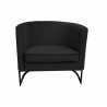 Fotel Glamour podstawa czarna MG19