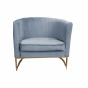 Fotel Glamour podstawa złota BL06