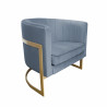 Fotel Glamour podstawa złota BL06
