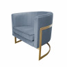 Fotel Glamour podstawa złota BL06
