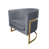 Fotel Glamour podstawa złota BL14