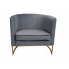 Fotel Glamour podstawa złota BL14