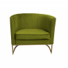 Fotel Glamour podstawa złota BL75