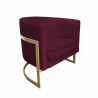 Fotel Glamour podstawa złota MG02