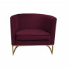 Fotel Glamour podstawa złota MG02