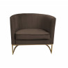 Fotel Glamour podstawa złota MG05