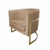 Fotel Glamour podstawa złota MG06