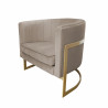 Fotel Glamour podstawa złota MG09