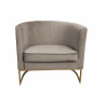 Fotel Glamour podstawa złota MG09