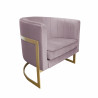 Fotel Glamour podstawa złota MG55