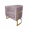 Fotel Glamour podstawa złota MG55