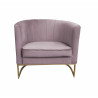 Fotel Glamour podstawa złota MG55