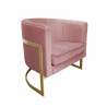 Fotel Glamour podstawa złota MG58