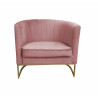 Fotel Glamour podstawa złota MG58