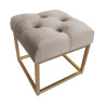 Pufa CHESTERFIELD LOFT ławka postawa złota MG09