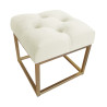 Pufa CHESTERFIELD LOFT ławka postawa złota MG50