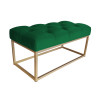 Ławka CHESTERFIELD LOFT podstawa złota pufa podnóżek MG25