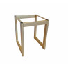 TABORET SOLID 45cm STOŁEK LOFT podstawa złota MG06