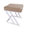 Pufa ZETA LOFT taboret podnóżek podstawa biała MG06