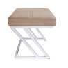 Pufa ZETA LOFT taboret podnóżek podstawa biała MG06