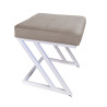 Pufa ZETA LOFT taboret podnóżek podstawa biała MG09