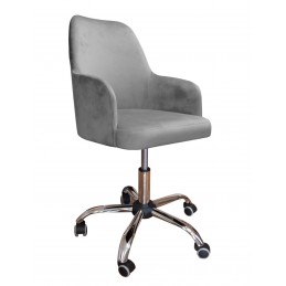 Fotel obrotowy Westa MG17 w tkaninie Magic Velvet szary