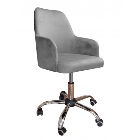 Fotel obrotowy Westa MG17 w tkaninie Magic Velvet szary