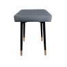 Taboret MAX BL14 szary podstawa czarna/złota