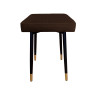 Taboret MAX MG05 brąz podstawa czarna/złota