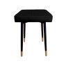 Taboret MAX MG19 czarny podstawa czarna/złota