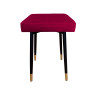 Taboret MAX MG31 czerwony podstawa czarna/złota