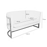 Sofa Glamour podstawa czarna BL06