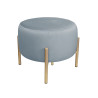 Pufa OLA LOFT ławka podnóżek metal złota BL06