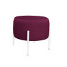 Pufa OLA LOFT ławka podnóżek metal biała MG02