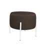 Pufa OLA LOFT ławka podnóżek metal biała MG05