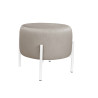 Pufa OLA LOFT ławka podnóżek metal biała MG09