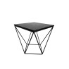 Stolik kawowy druciany LOFT Industrial marmur/czarny