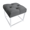 Pufa CHESTERFIELD LOFT ławka postawa biała BL14