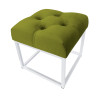 Pufa CHESTERFIELD LOFT ławka postawa biała BL75