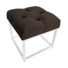 Pufa CHESTERFIELD LOFT ławka postawa biała MG05