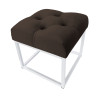 Pufa CHESTERFIELD LOFT ławka postawa biała MG05