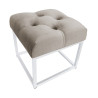 Pufa CHESTERFIELD LOFT ławka postawa biała MG09