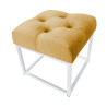 Pufa CHESTERFIELD LOFT ławka postawa biała MG15