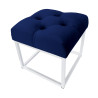 Pufa CHESTERFIELD LOFT ławka postawa biała MG16