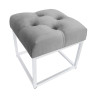 Pufa CHESTERFIELD LOFT ławka postawa biała MG17
