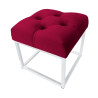 Pufa CHESTERFIELD LOFT ławka postawa biała MG31
