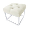 Pufa CHESTERFIELD LOFT ławka postawa biała MG50